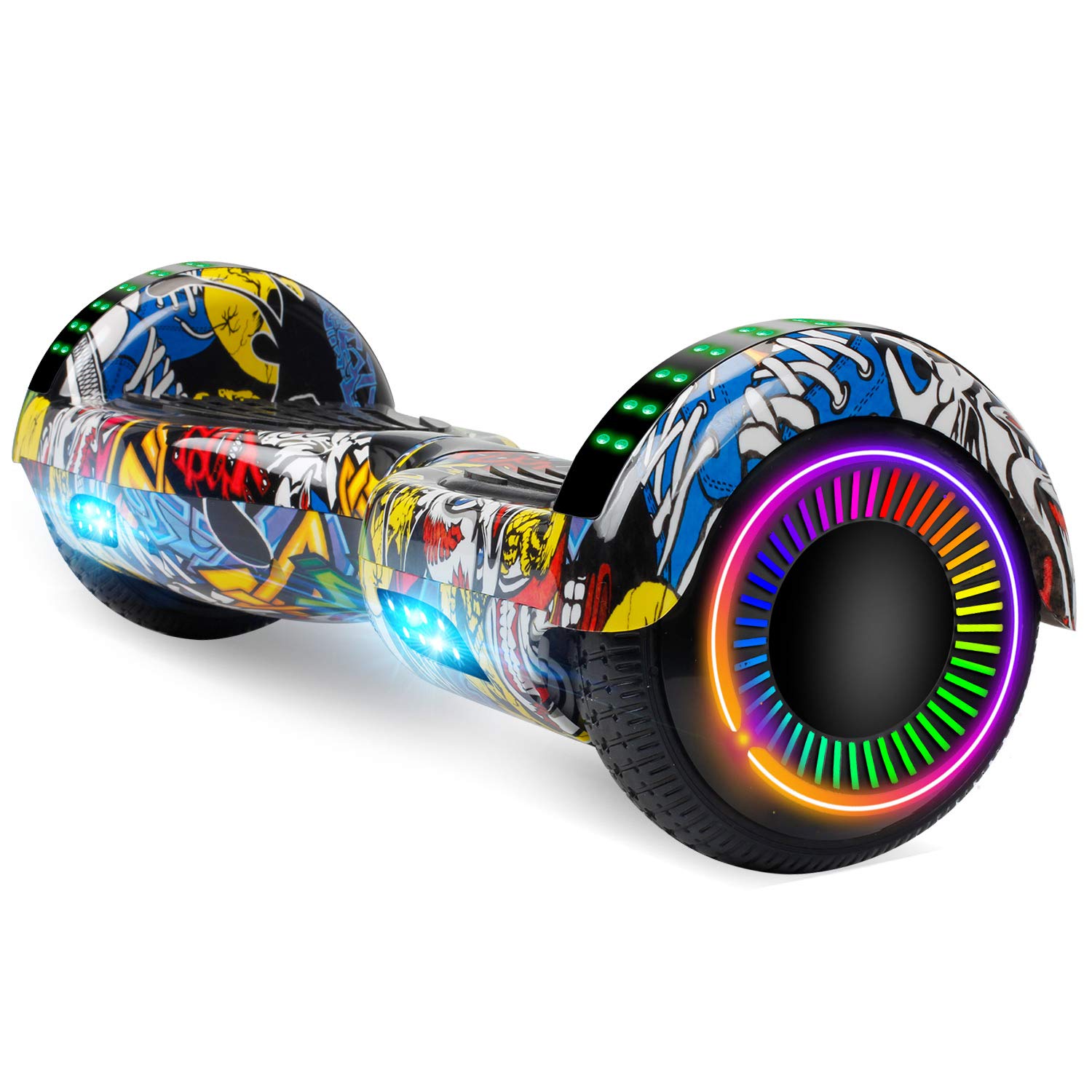 Felimoda Hoverboard, 6.5 Inch self Balancing Hoverboard with LED Light Flashing Wheel for Kids & Adult