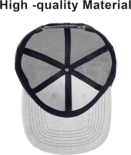Miniatura 10 de Sombreros de camionero unisex en blanco de malla Snapback sombreros deportivos lisos gorras de béisbol ajustables