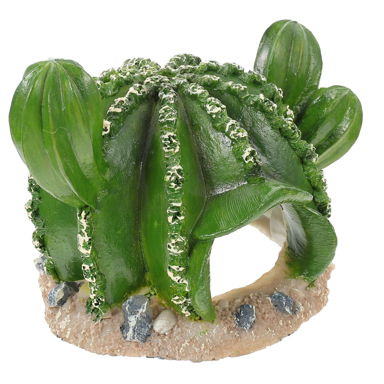 Happyyami 3piezas Refugio para Reptiles Forma De Cactus De Decoración De Terrario Reptiles y para Tortugas y