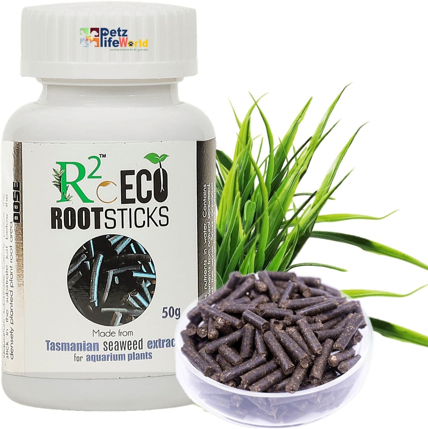 Aquatic Remedies R2O Eco Root Sticks, 50G Tasmanian Seaweed Extract for