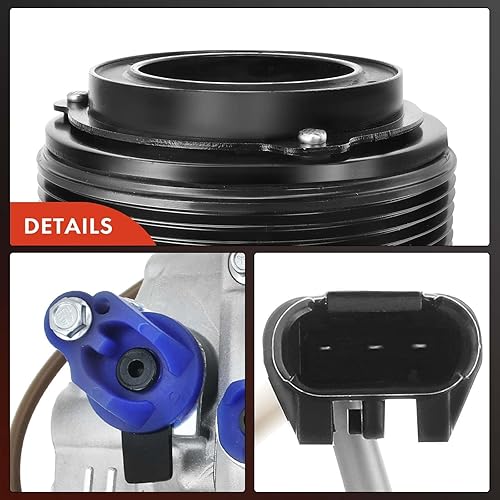 Miniatura 8 de A-Premium Compresor de aire acondicionado con embrague compatible con BMW Serie 3 335i X5 435i 535i 640i 740i GT xDrive Gran Coupe X6 M2 M235i M3 M4