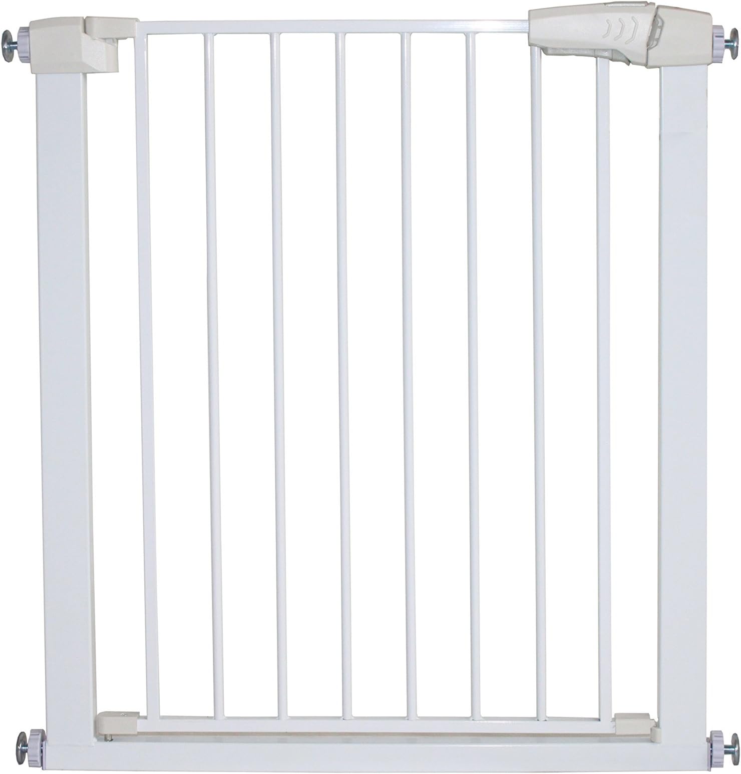 Wooden Pet Gate No Door, Freestanding Pet Dog Gate, for Indoor Home & Office Use. Keeps Pets Safe. Easy Set Up, No Tools Required