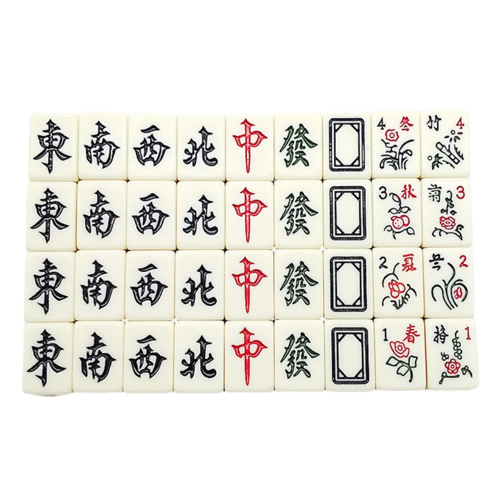 Mini Mahjong - Set da viaggio portatile con 144 tegole, da tavolo compatto composto da due , ideale per intrattenimento in famiglia, riunioni sociali, feste in casa,