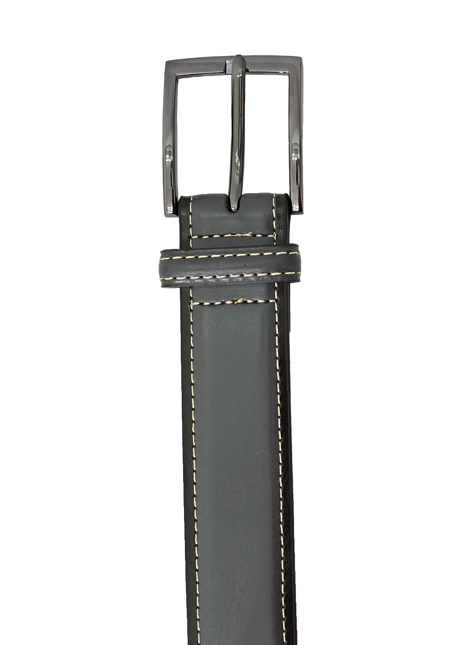 Duchamp London Mens Leather Belt (Charcoal, 36)