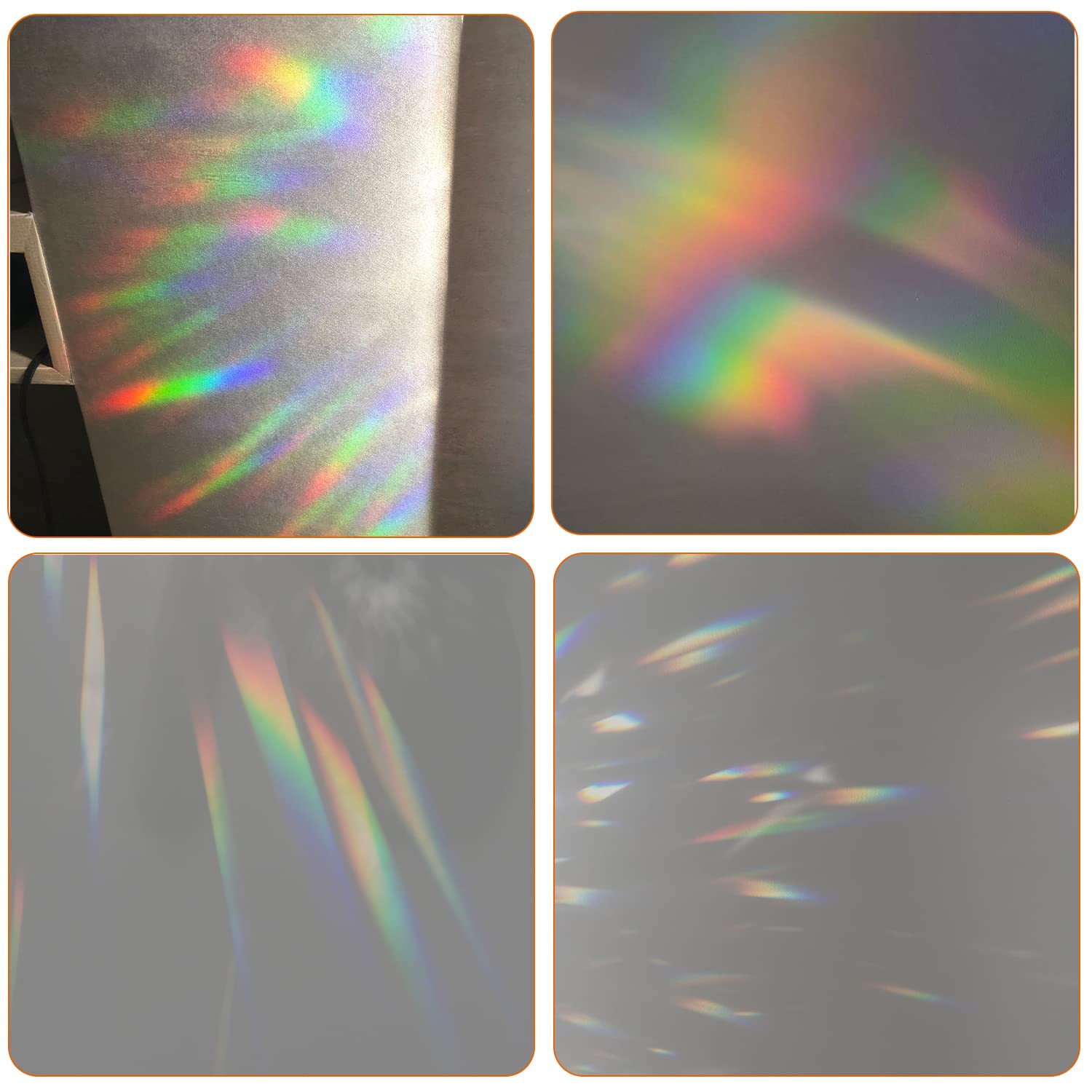 Window Decals for Bird Strikes Anti Collision Window Clings, Rainbow Window Stickers Static Vinyl Sun Catchers Window Clings - Save Birds from Window Collisions (Flower)