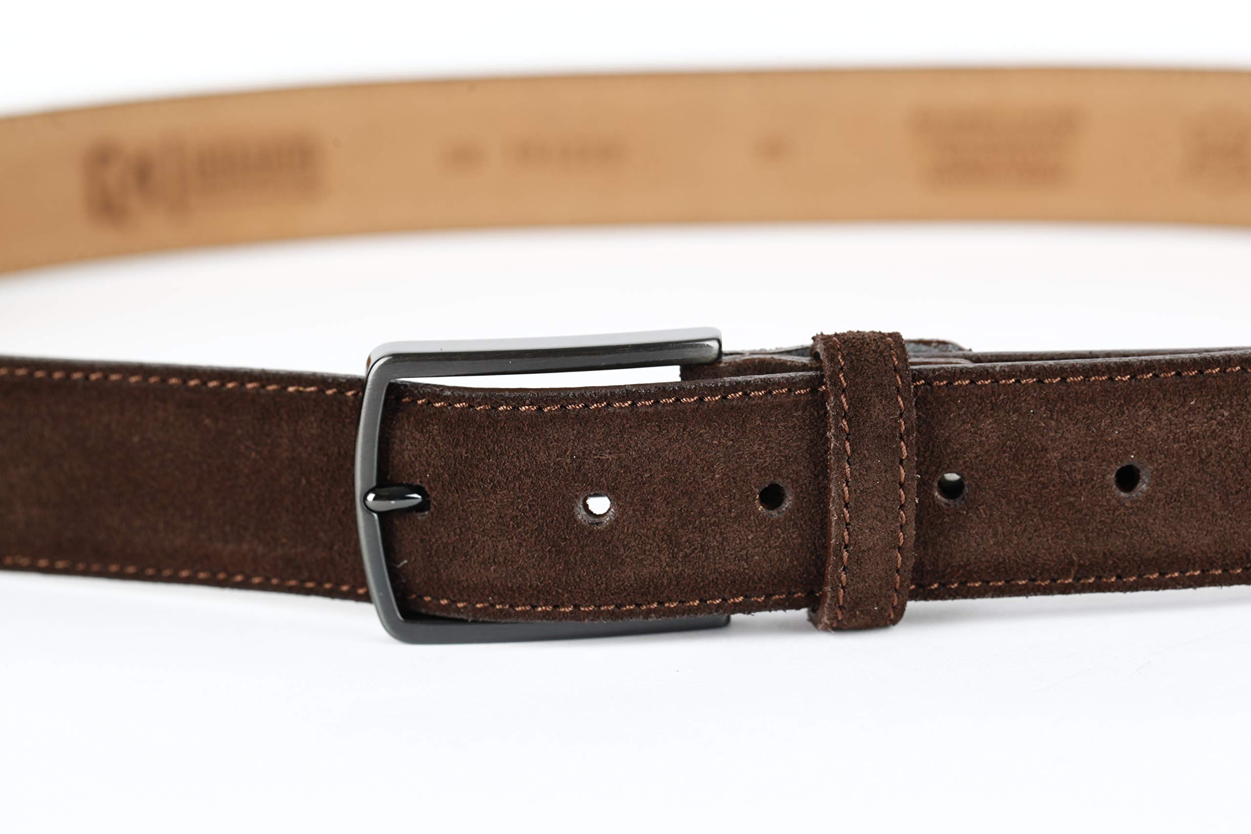 suede riem heren | 3,5cm-4cm (35mm-40mm) breed | Kwaliteitsriem met geschenkdoos | milieuvriendelijke en eerlijke productie