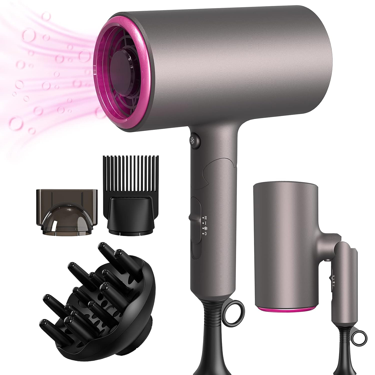Buy Ionic Hair Dryer Larmhoi 1800w Professional Negative Ions Hair Blow Dryer With 3 Heating 2 Speed Cold Settings 2 Nozzles And 1 Diffuser Foldable Blow Dryer For Home Travel Salon Use Online Buy Ionic Hair Dryer Larmhoi 1800w Professional Negative Ions Hair Blow Dryer With 3 Heating 2 Speed Cold Settings 2 Nozzles And 1 Diffuser Foldable Blow Dryer For Home Travel Salon Use Online