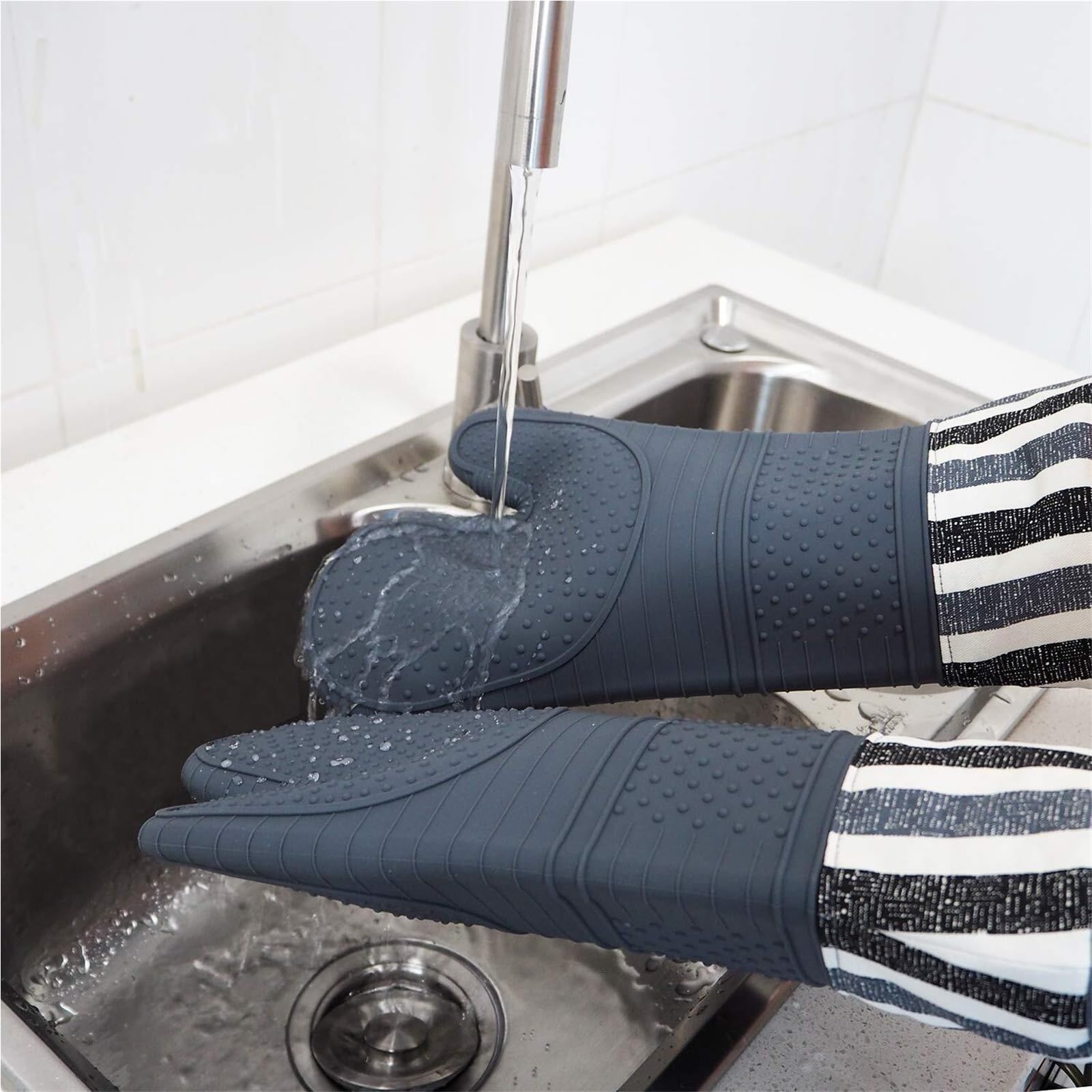 Gant Four Maniques Cuisine Gants De Four Résistants À La Chaleur, Gants D'isolation en Silicone, Gants De Cuisson Et De Cuisine Gant Cuisine