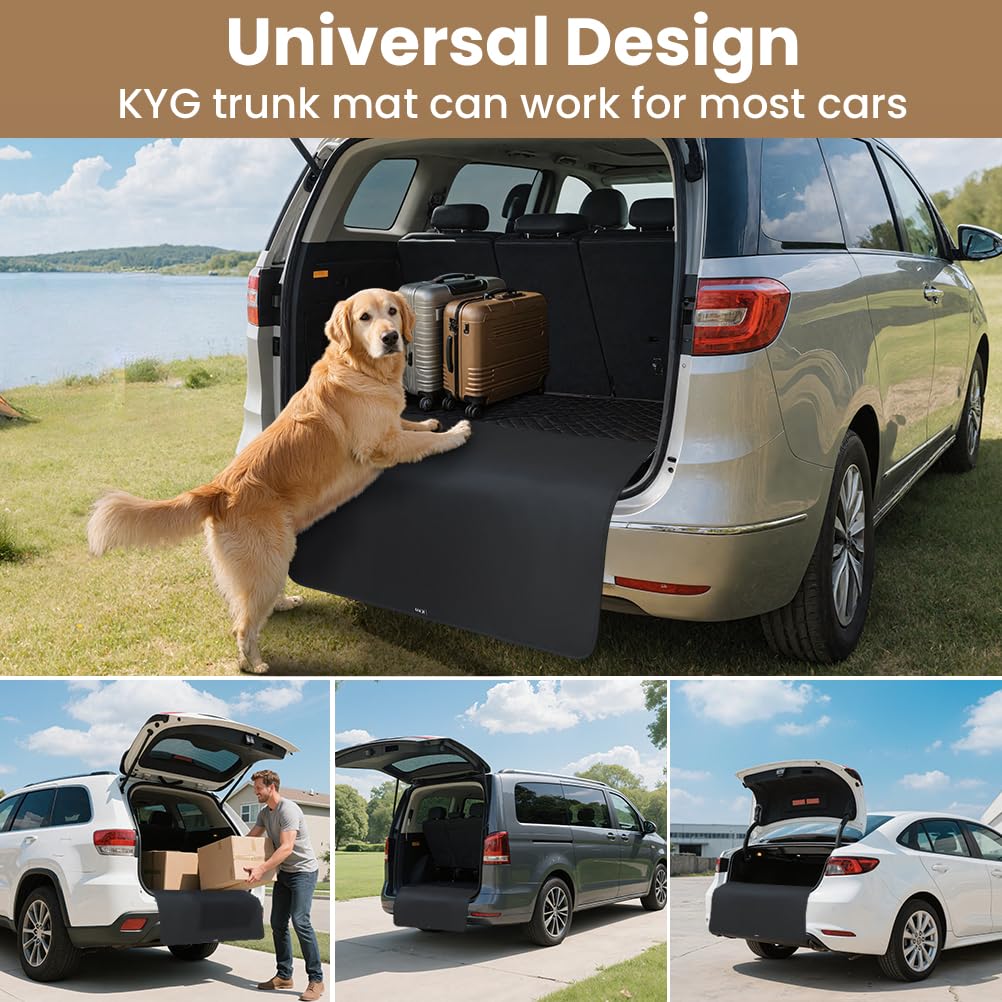 KYG Telo Bagagliaio Auto per Cani Impermeabile Telo Auto per Cani Bagagliaio Durevole Telo Baule Auto per Cani, Taglia Universale 105x80cm
