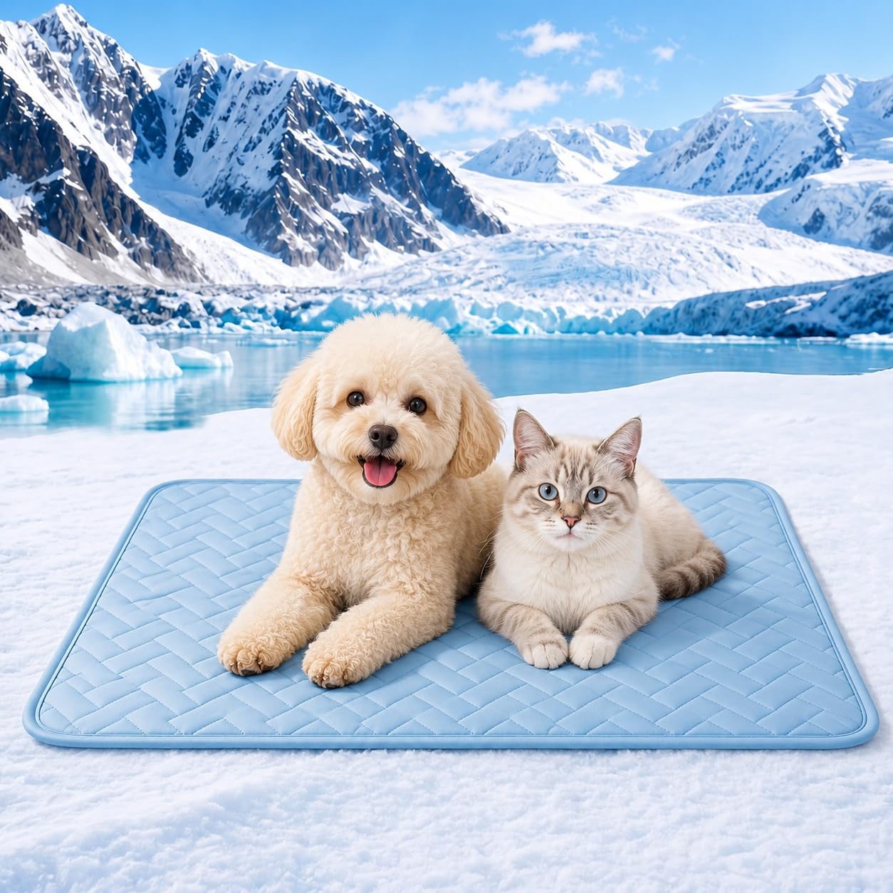 Alfombrilla de refrigeración para perros grandes: alivia el calor de tu mascota con seda de hielo