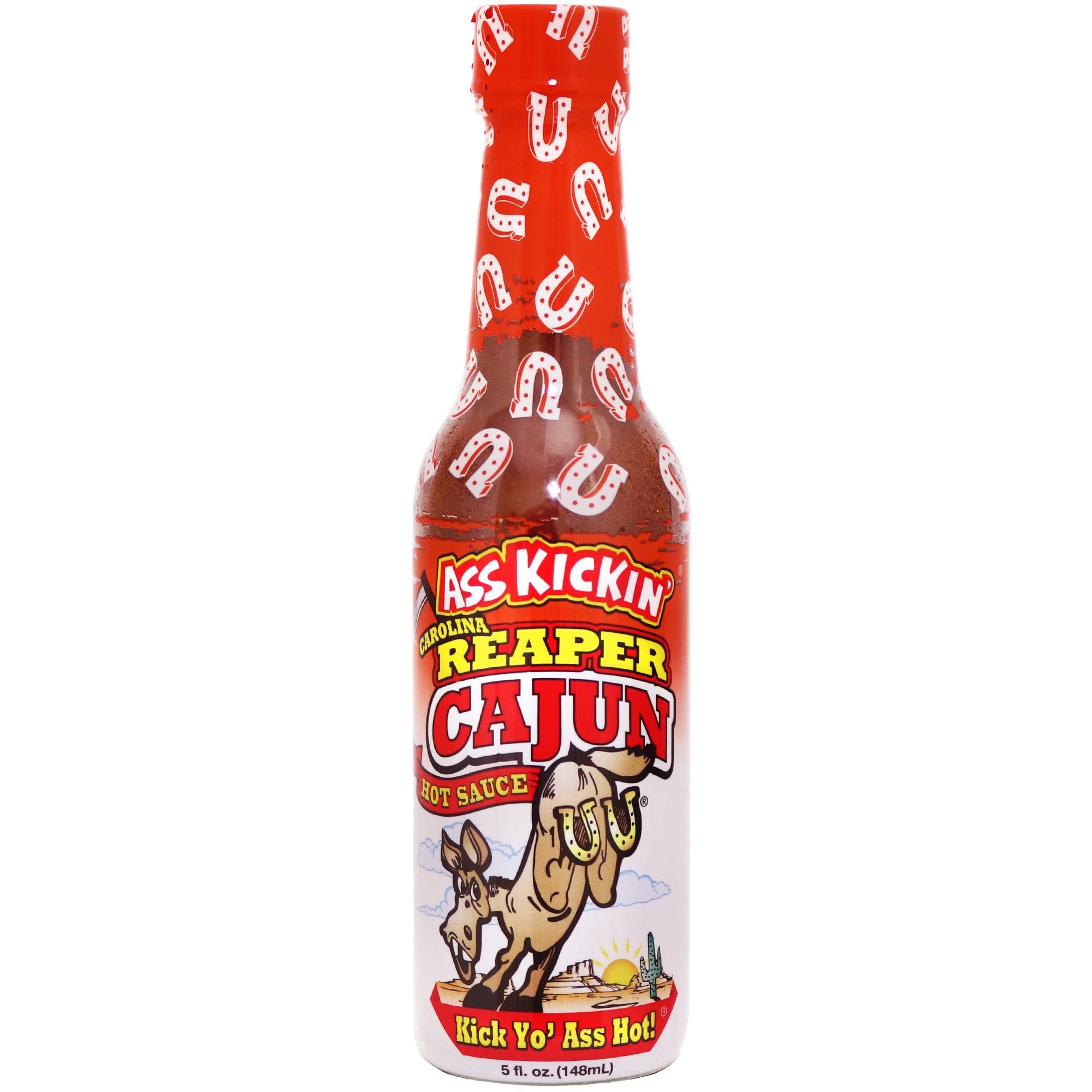 KICKIN' Carolina Reaper Cajun Hot Sauce – Try if you dare – Perfect Gourmet Gift for the Hot Sauce Fan
