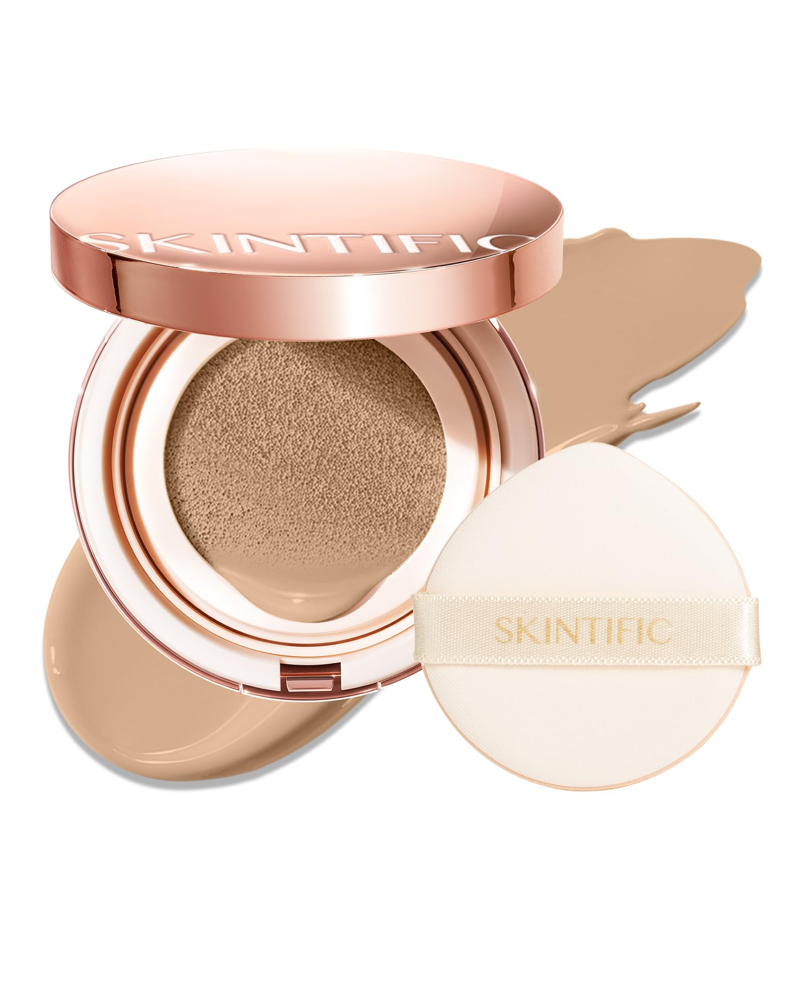 SKINTIFIC US STORE SKINTIFIC Full Coverage Cushion Foundation #02G Golden Ivory