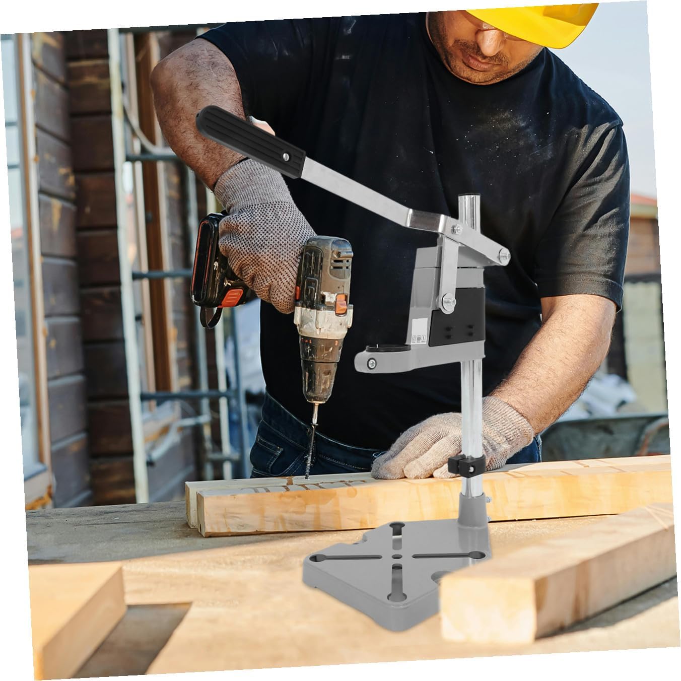 KICHOUSE Bench Drill Press Stand Electric Drill Press Stand Multi-Function Workstation Support