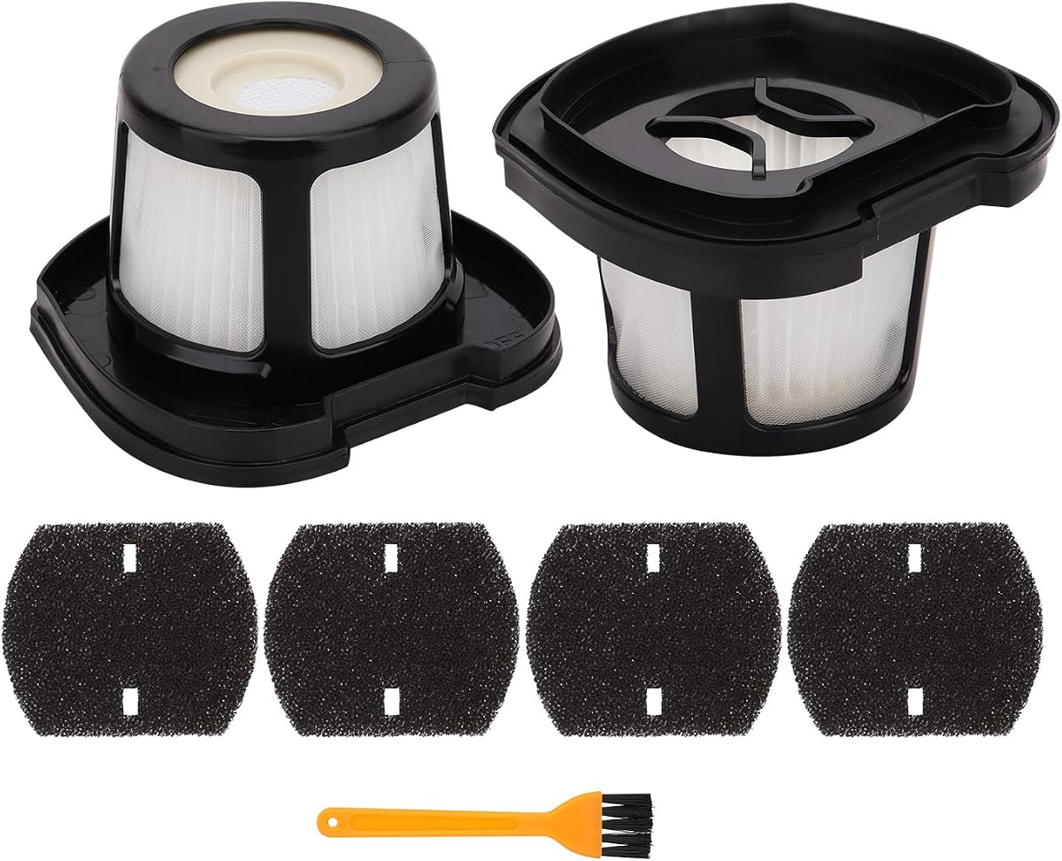 Hepa Filter Replacement Compatible with Bissell Pet Hair Eraser Hand Vacuum 2390A, 2284W, 2390, 2579, 2389, Part # 1614212 1614203 1614204-2 Mesh Filters and 4 Foam Filters
