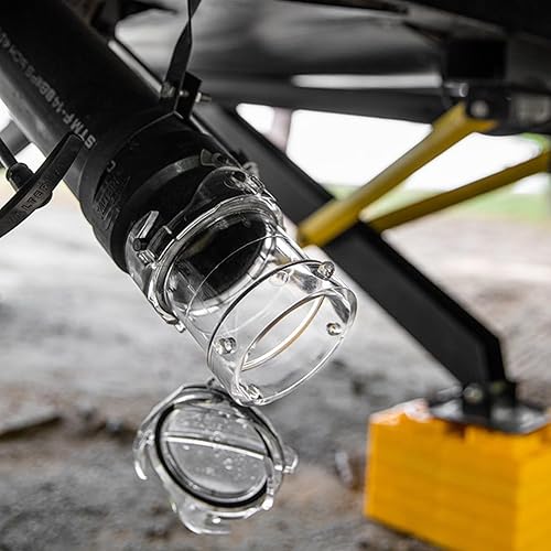 Miniatura 12 de Adaptador de manguera para alcantarillado de Camco, transparente.