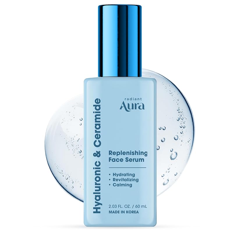 Sérum facial com ceramidas e ácido hialurônico Radiant Aura, 60 mL