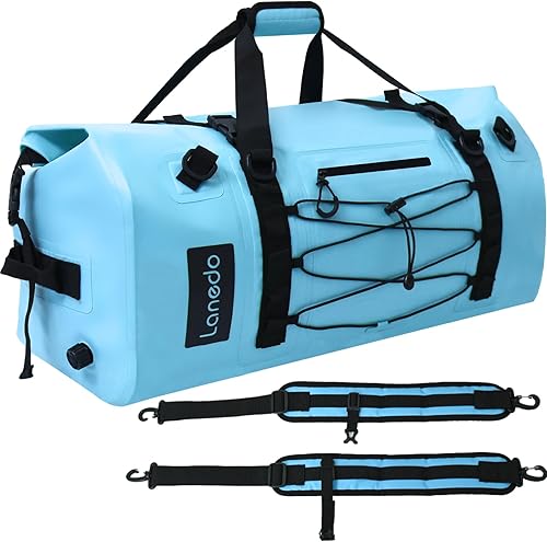 80L Dry Bag Large Waterproof Bag Roll-Top Heavy Duty Fishing Duffel Bag with Durable Straps & Handles for Kayaking Paddle boarding Boating Rafting
