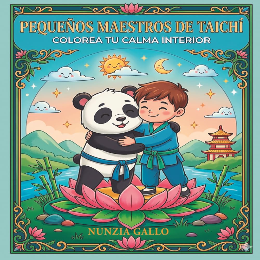 PEQUEÑOS MAESTROS DE TAICHÍ: Aprende y Colorea con el Panda
