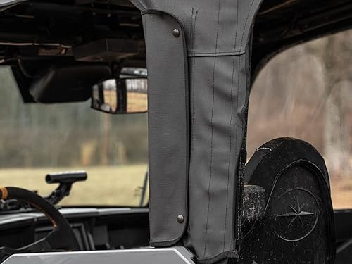 Miniatura 7 de SuperATV Primal Soft Cab - Puertas superiores para Polaris General 4 1000 2017+  Resistente a las abrasiones  Los broches mantienen las ventanas