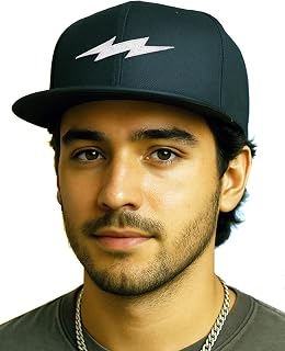Supervek OG Thunder Black Snapback Cap - Premium Flat Visor Cap for Men & Women - Hip Hop Style Snapback Caps - 100% Cotto... Price In India
