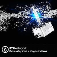 Vista 6 de WinPower Bombillas de repuesto para faros delanteros de xenón HID D1S de 35 W, 8000 K, paquete de 2