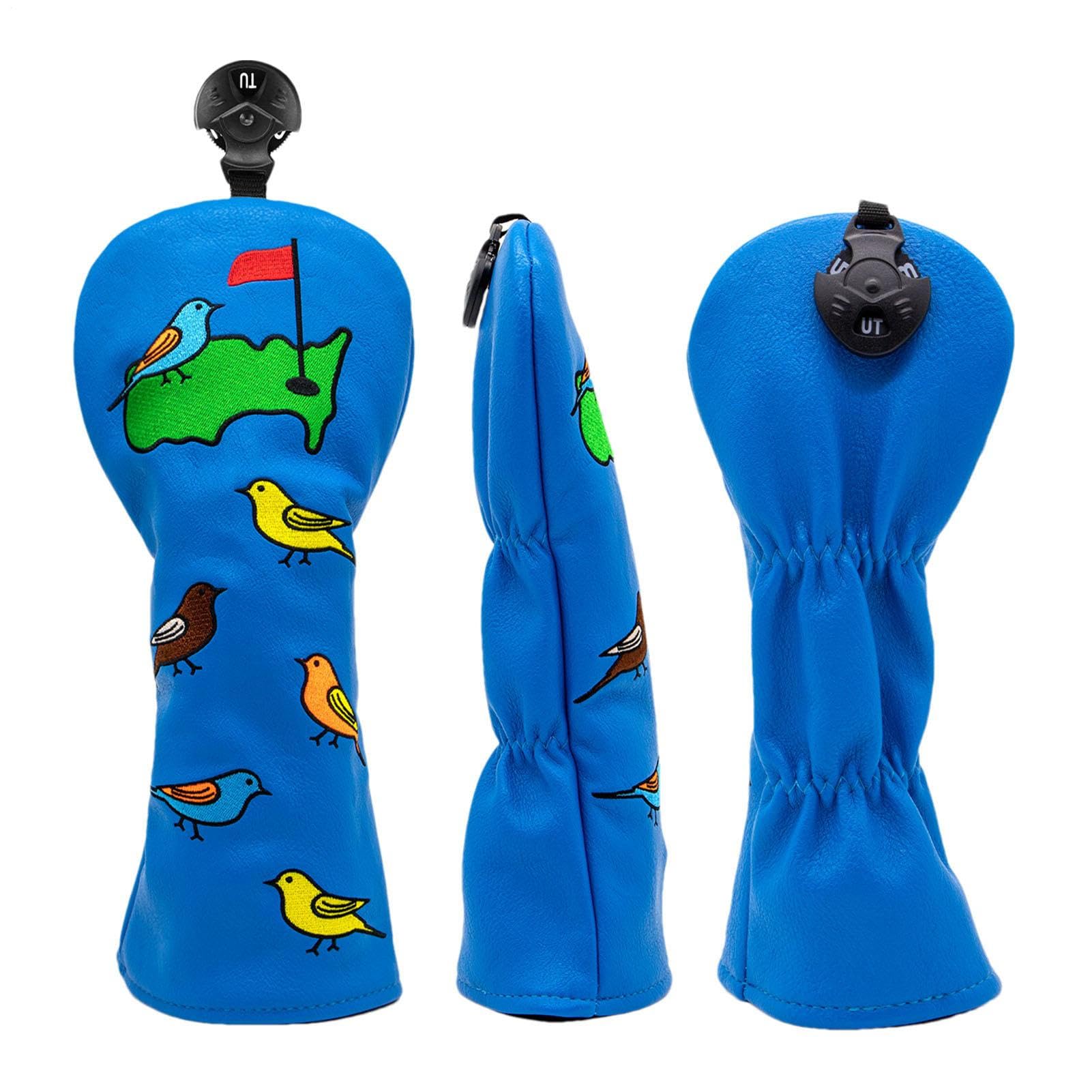 Golfkopfschutz - Grüne Kopfbedeckung Elegantes sportliches Modell Set von drei Modellen Holztreiber Dicke verstärkt Eisen Außen robust flexibel einstellbar Einfach zu manut