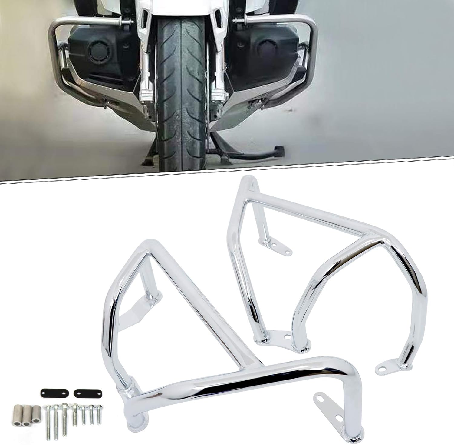 BAIONE Crash Bar Highway Engine Guards Side Engine