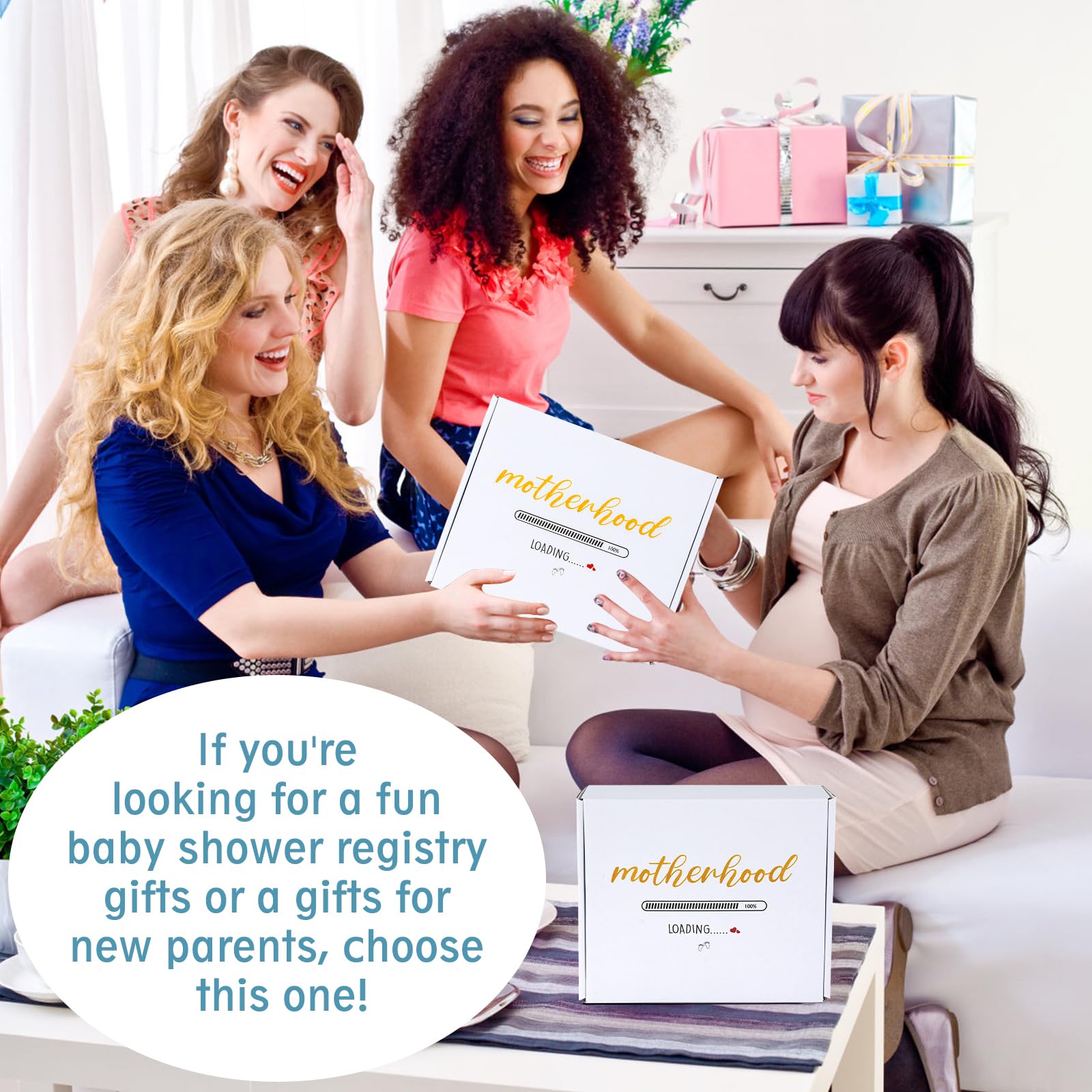 Regalos para nueva mamá, regalos de baby shower para niños, cesta de regalo para nueva mamá después del nacimiento, regalo de embarazo para mamá primeriza, futura madre, paquete de cuidado posparto