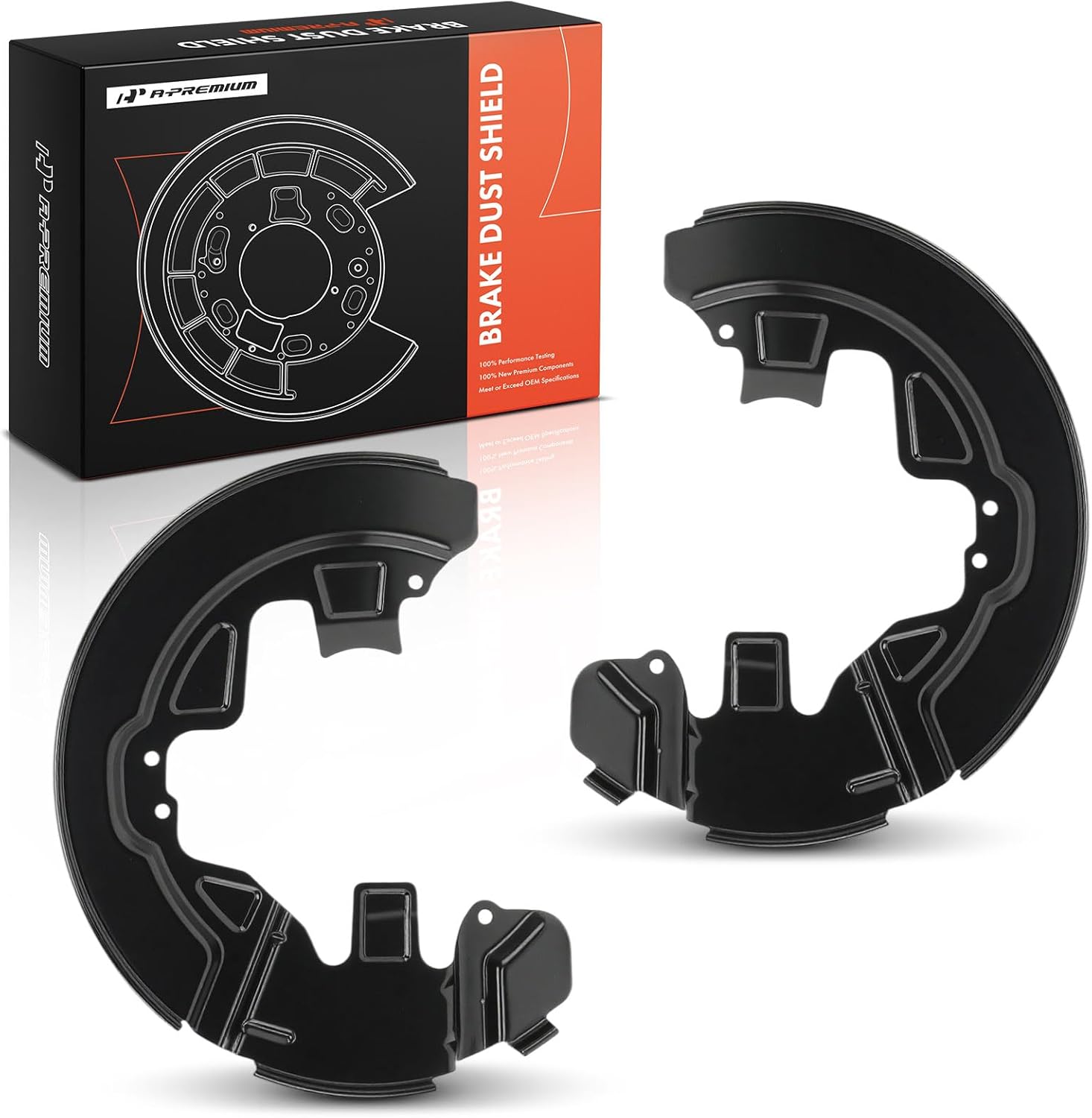 A-Premium Front Driver and Passenger Side Brake Dust Shield Compatible with Land Rover Models - LR2 2008-2015, 2-PC Set