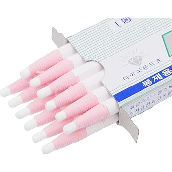 Diamond Peel-Off China Markers/Grease Pencils for Glass, Cellophane, Vinyl, Metal, Etc. (12 Pencils) (White)