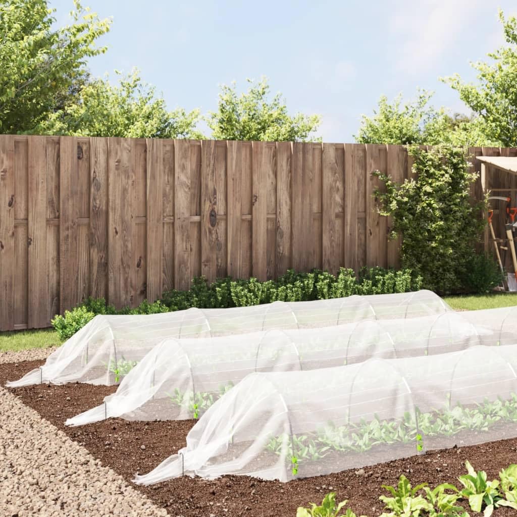 Túneles de malla 3 piezas 1,5 x 5 m fibra de vidrio y PP, césped y jardín, jardinería, invernaderos