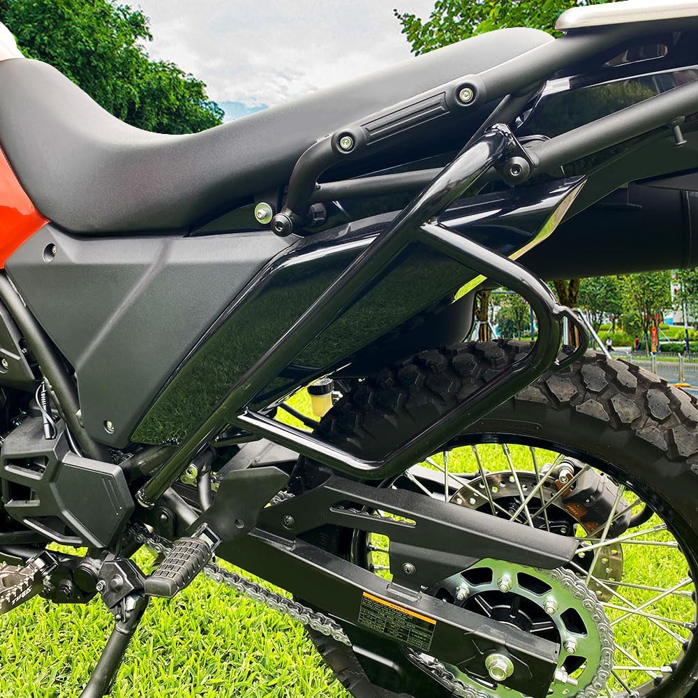 Xitomer Side Crash Bar Protector, Fit for 2024 2023 KLR650 2022 KLR650, Rear Panel Side Crash Bar Guard Protector KLR650 Gen3 Side crashbar