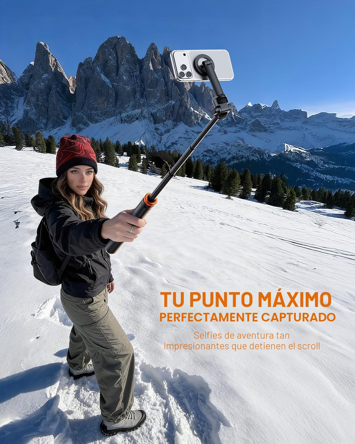 EUCOS Trípode magnético para teléfono de 62 pulgadas para iPhone, trípode de palo selfie con control remoto | N52 - Soporte magnético fuerte para teléfono, soporte extensible para teléfono celular para grabación de video, viajes