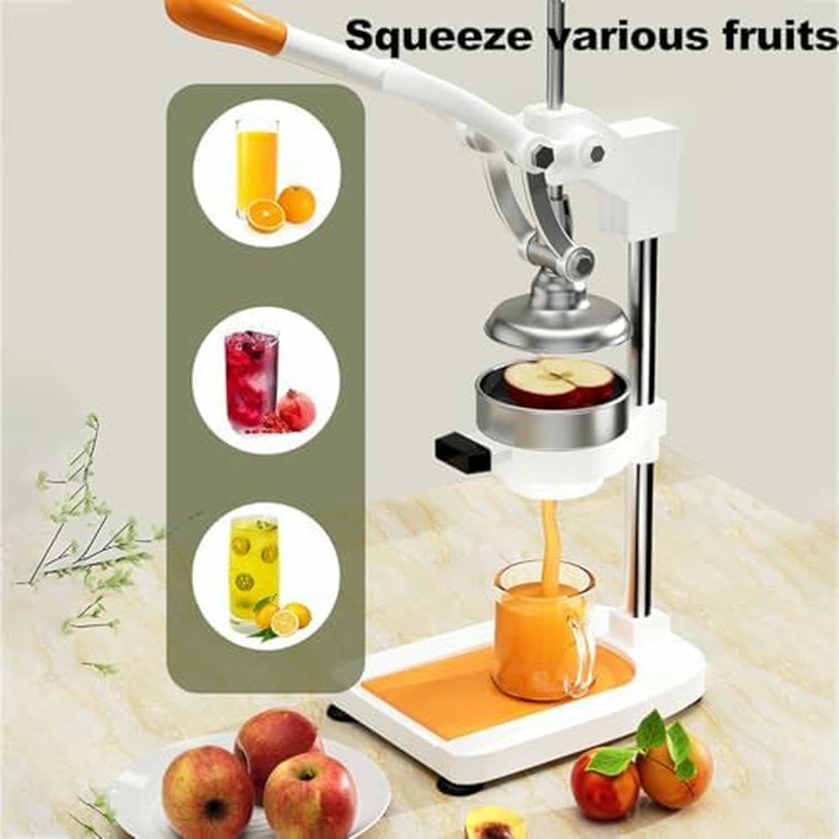 Hochleistungs -Gusseisen -Orangensaft - Einfacher Sauberer Professioneller Zitrussaft - Langlebiger Edelstahl -Zitronensaft -Juicer - Robust