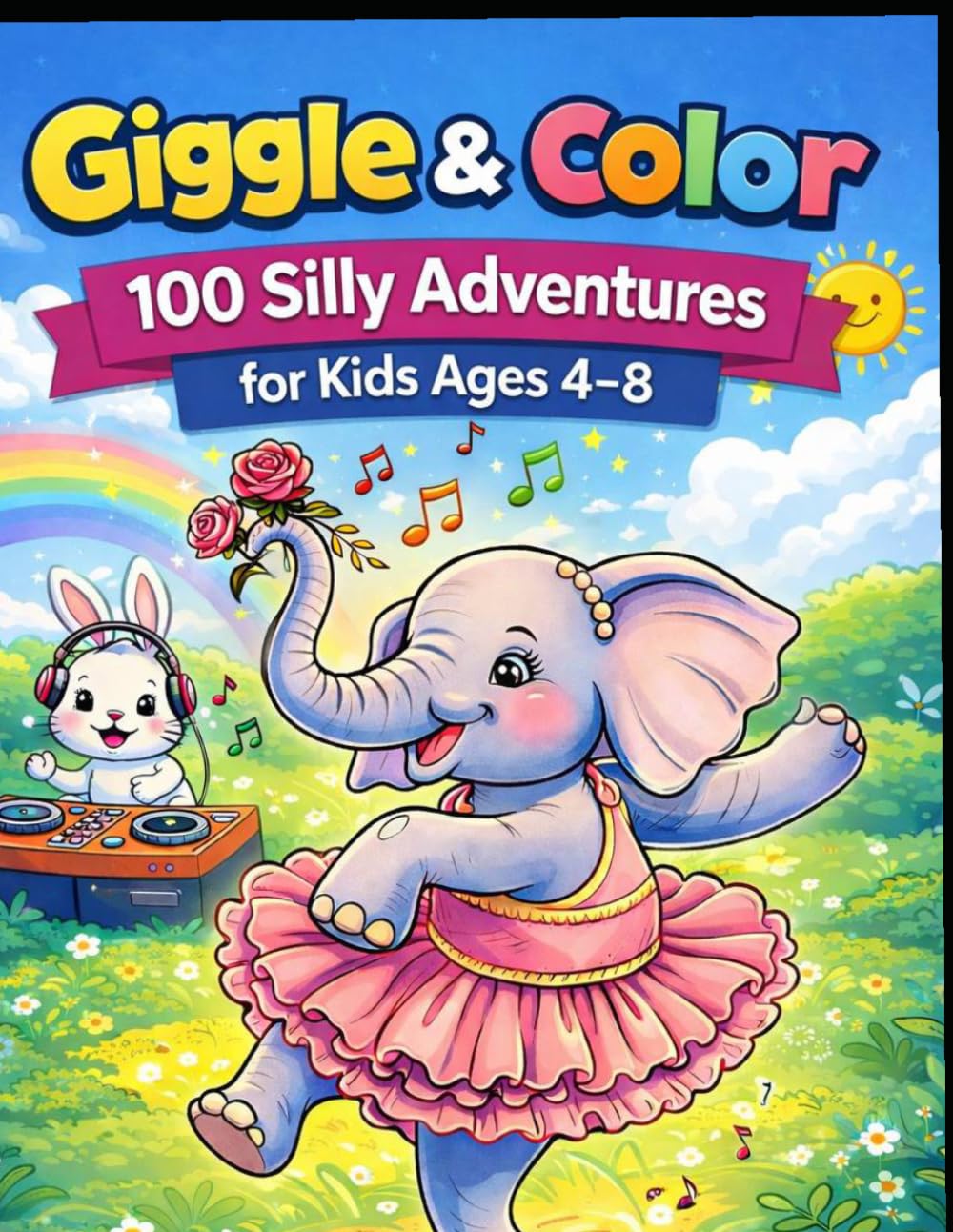 Giggle & Color: 100 Silly Adventures for Kids Ages 4–8: 100 Silly & Creative Coloring Pages for Kids Ages 4–8 — Featuring Funny Animals, Space, Food, Fantasy & More!