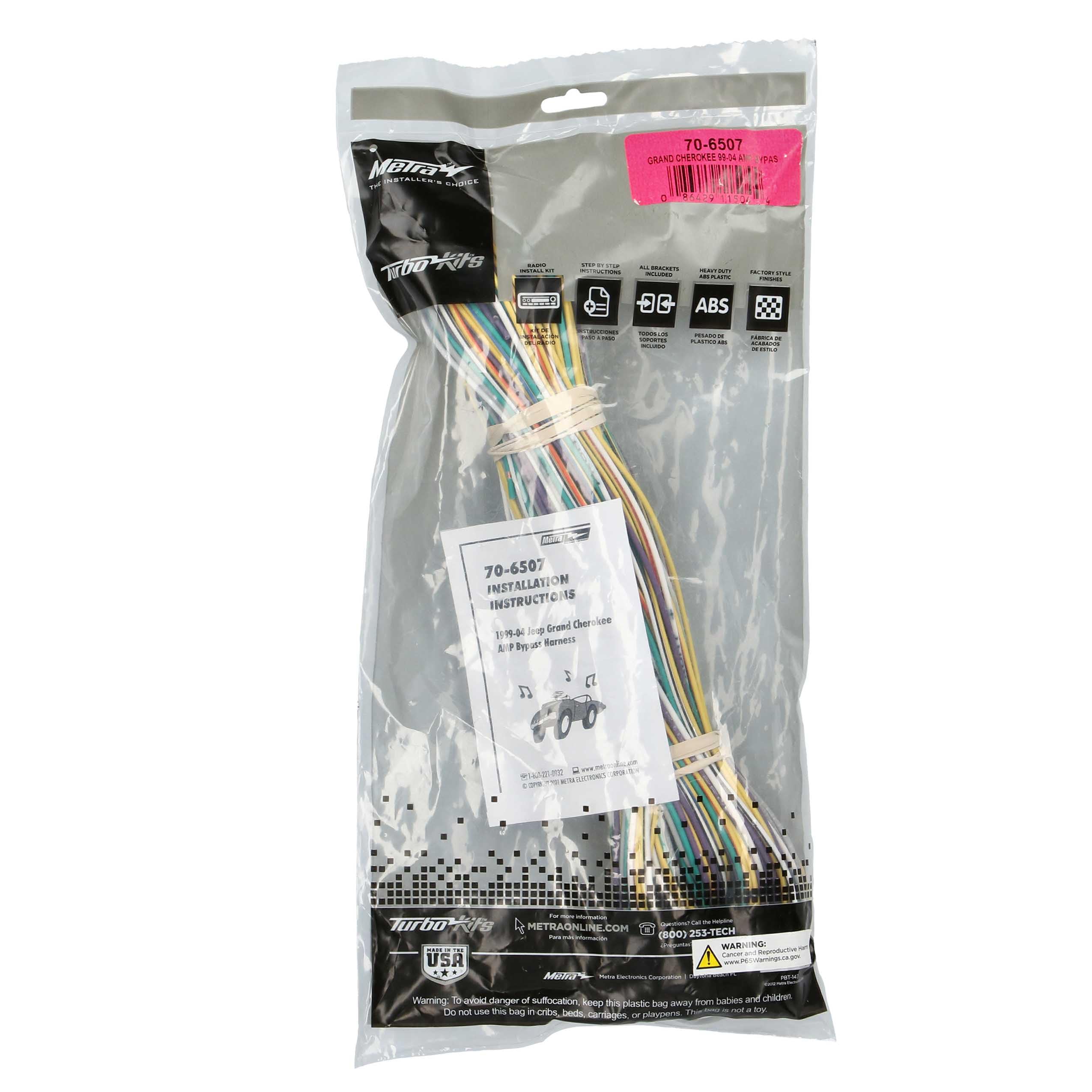 Amazon.com: Metra 70-6507 Amplifier Bypass Harness for 1999-2004