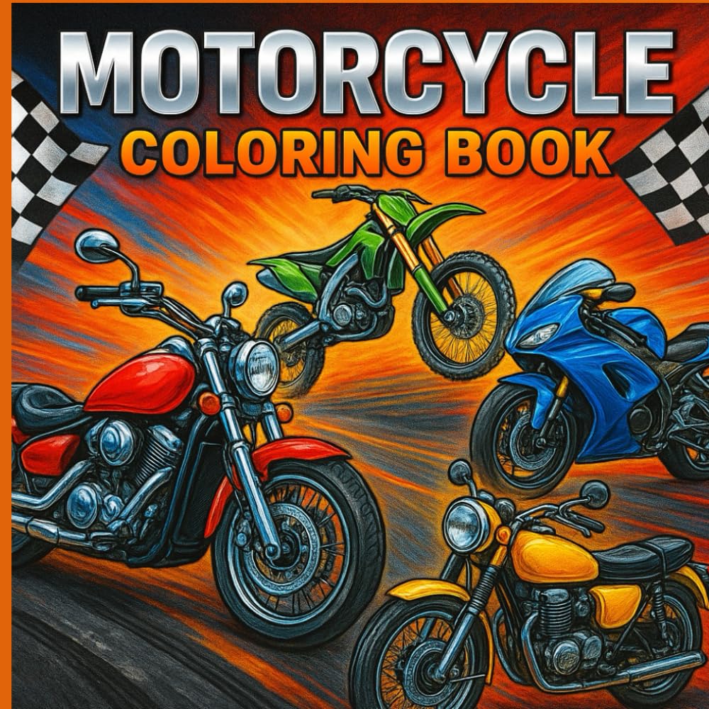 Motorcycle adventure: Coloring book (Color & Wonder Studio)