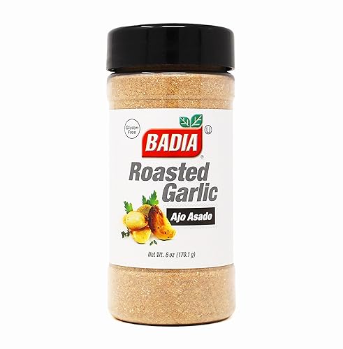 Badia Roasted Garlic Powder Seasoning, 6 oz – Smoky, Roasted Sweet Garlic Flavor - Gluten Free
