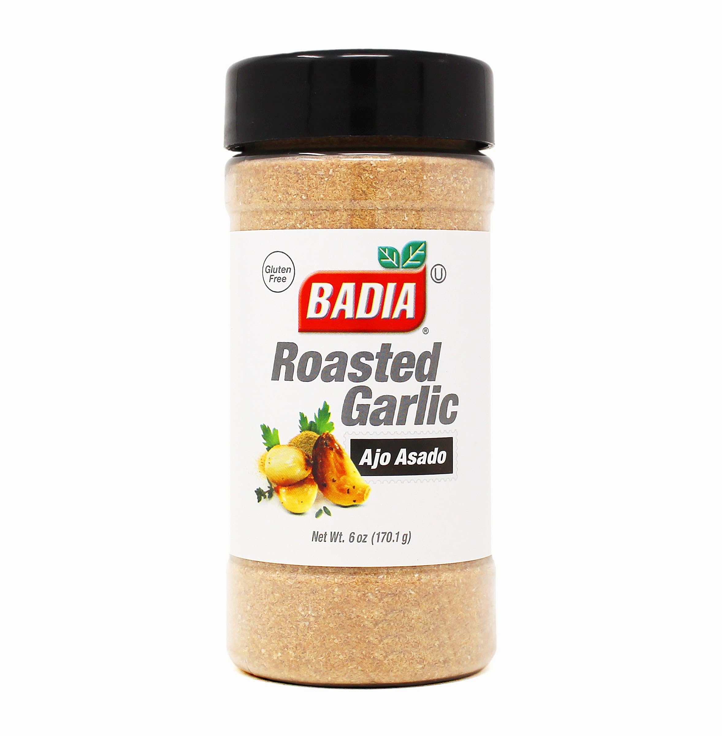 Badia Roasted Garlic Powder Seasoning, 6 oz – Smoky, Roasted Sweet Garlic Flavor - Gluten Free