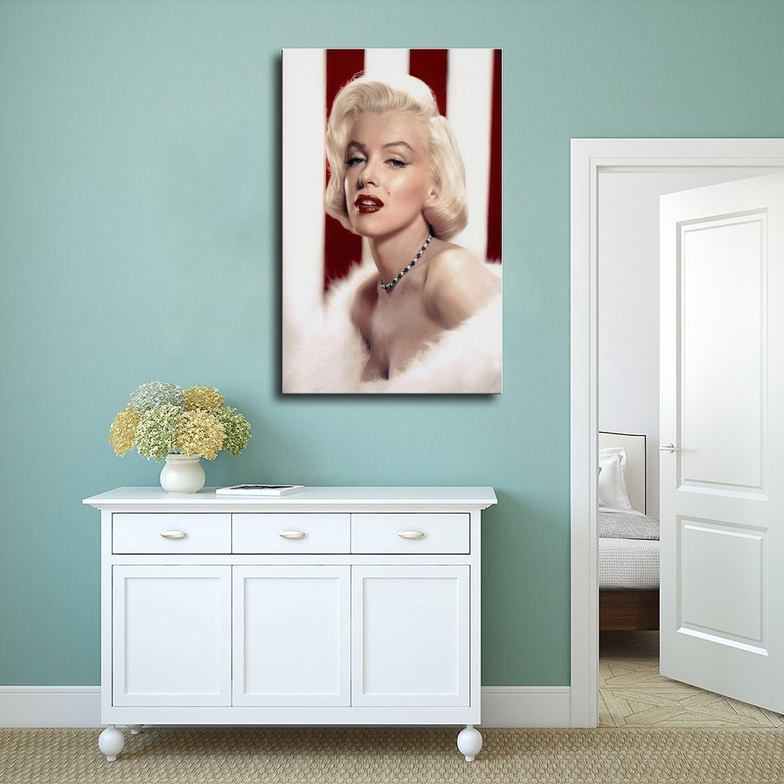 Affiche Sur Toile Marilyn Monroe 60x80 Cm - Décor Mural Sans Cadre, Haute Qualité D'impression, Pour Salon Ou Chambre