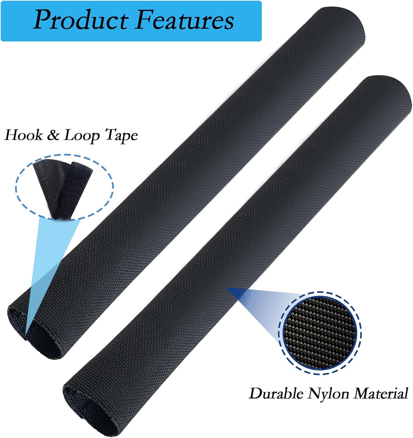 Dock Line Chafe Guards, 39.3”Length Ultra Strong Removable Chafing Guard Eliminates Boat Line Squeaking and Protects Your Boat Finish-2 Pack - Image 4