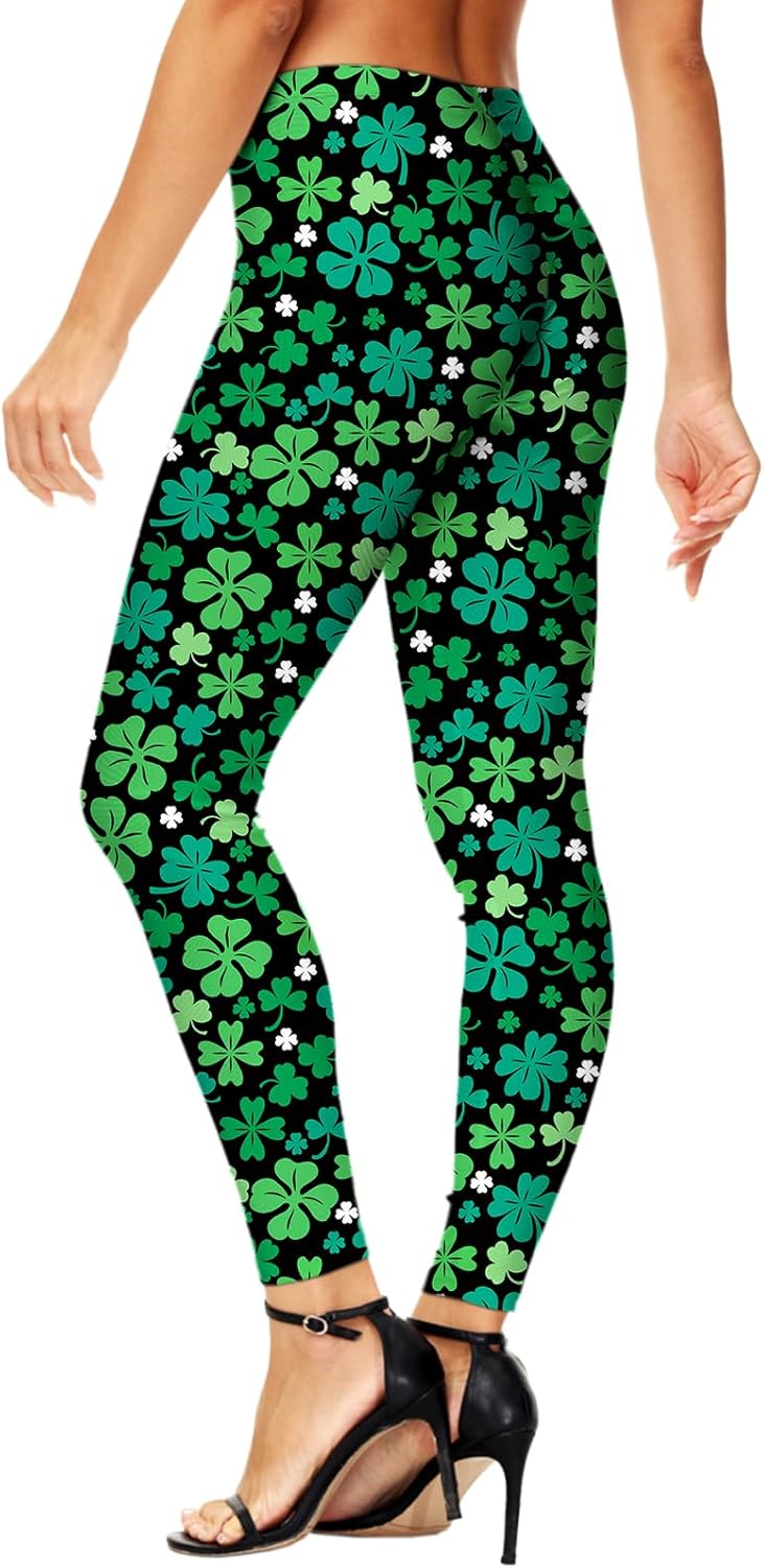 Deerose Women Valentines Leggings Mardi Gras High Waist Legging - Image 3