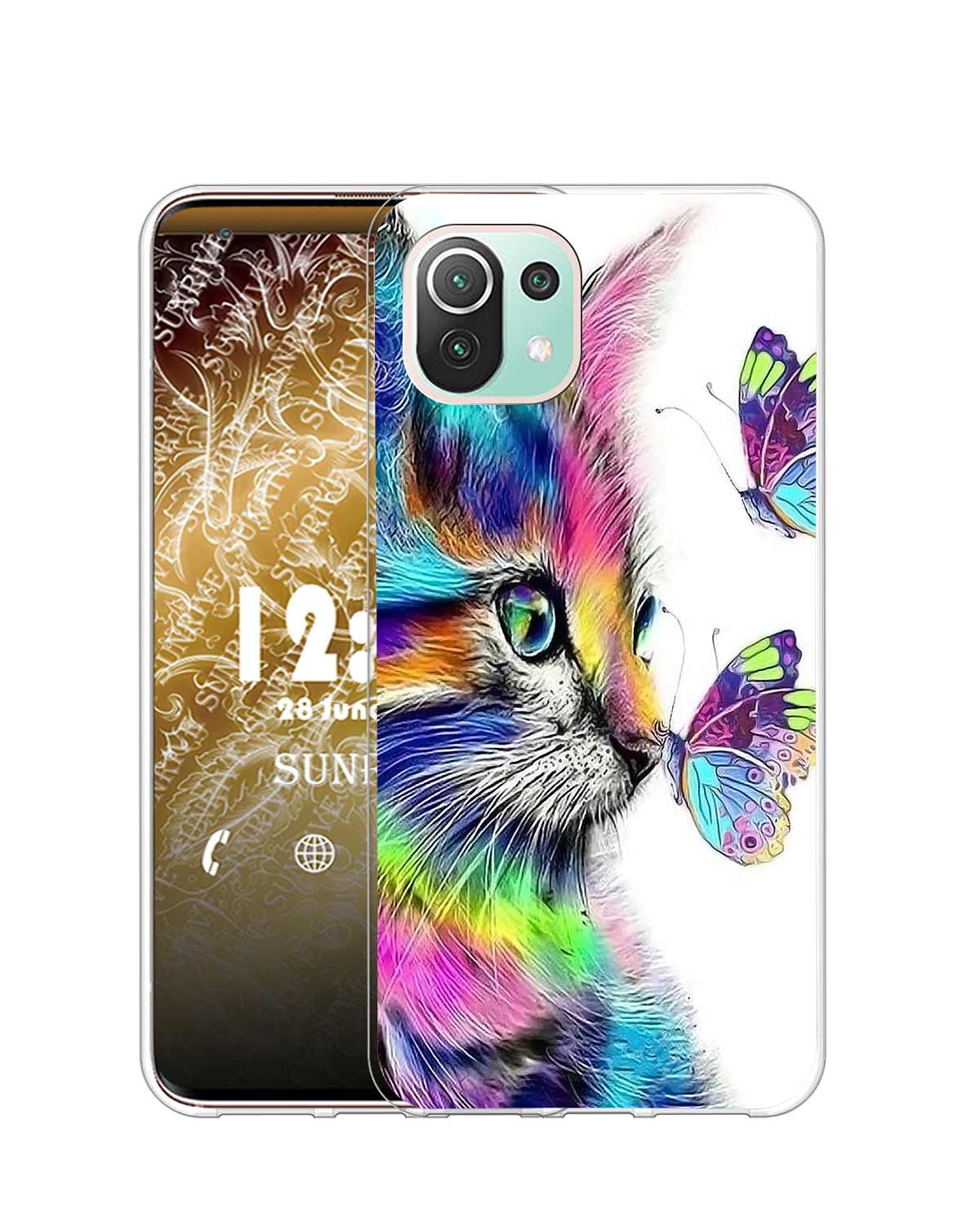 Sunrive Cover compatibile con Xiaomi Mi 11 Lite 5G, Custodia