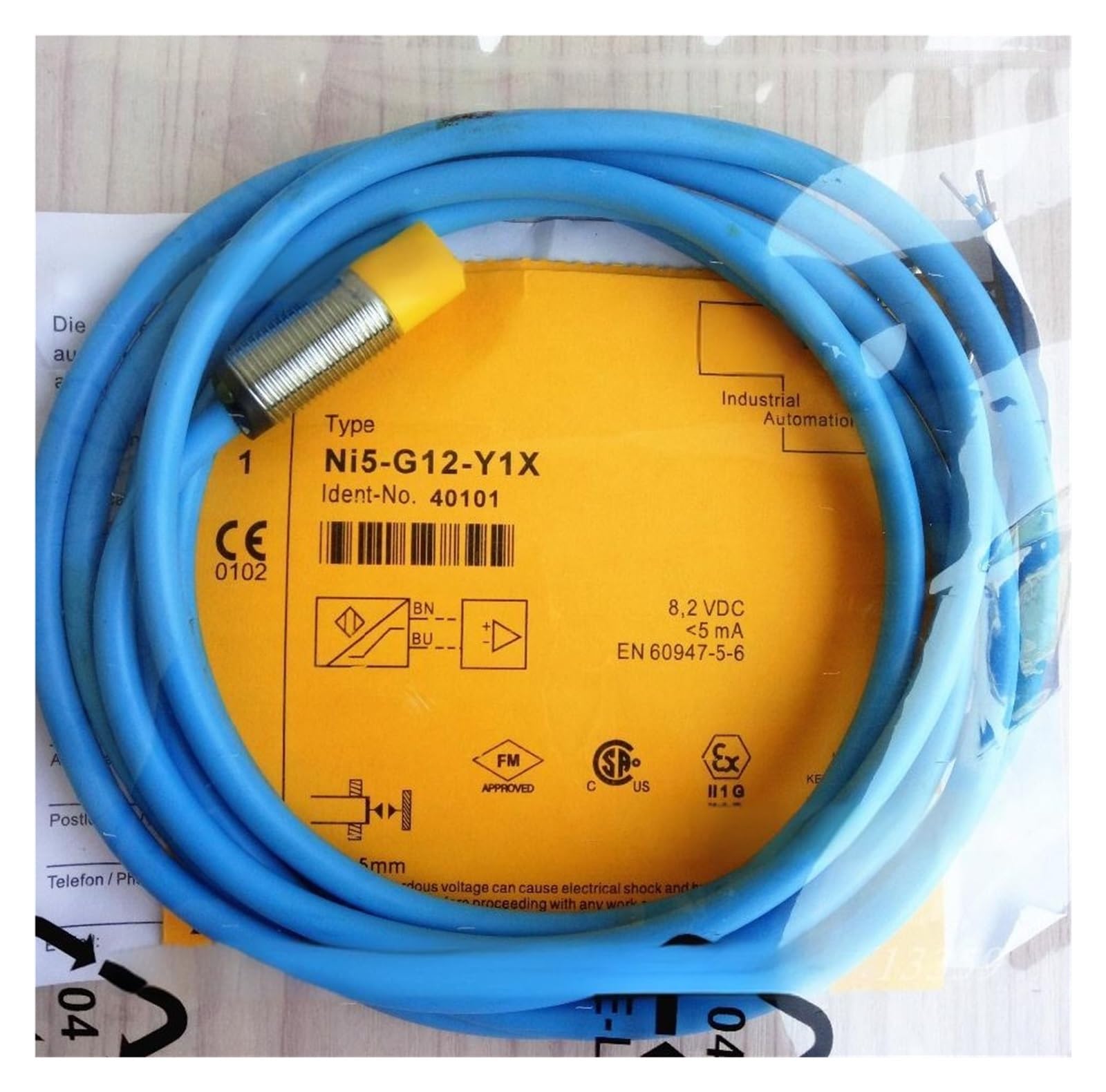 Capteur de proximité NI5-G12-Y1X inductif cylindrique M12 pour automatisme