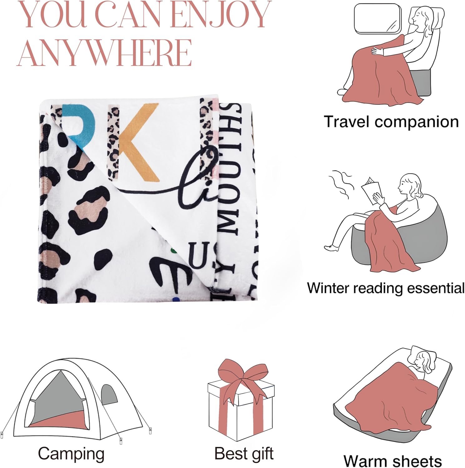 Work Bestie Gifts for Women, Best Friend Blanket, Bestie Blanket, Coworker Leaving Gifts for Women, Colleagues, Bestfriend Gift Ideas - 50"x60"