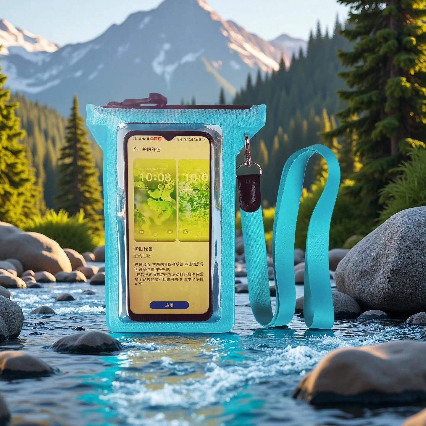 Waterproof Phone Pouch, Waterproof Phone Case, for iPhone 17 16 15 14 Pro Max，IPX8 Waterproof Rating, airtight Zipper Seal
