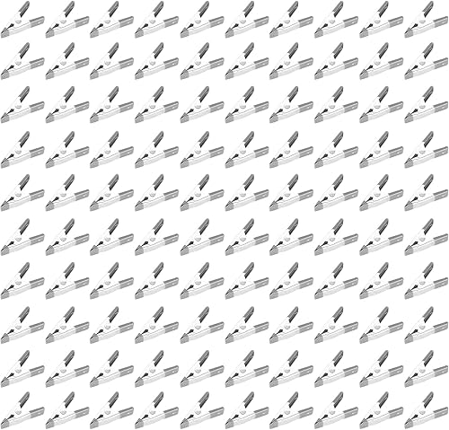 Miniatura 5 de 100 uds. Abrazaderas de metal de resorte de 2 pulgadas al por mayor a granel - todo negro