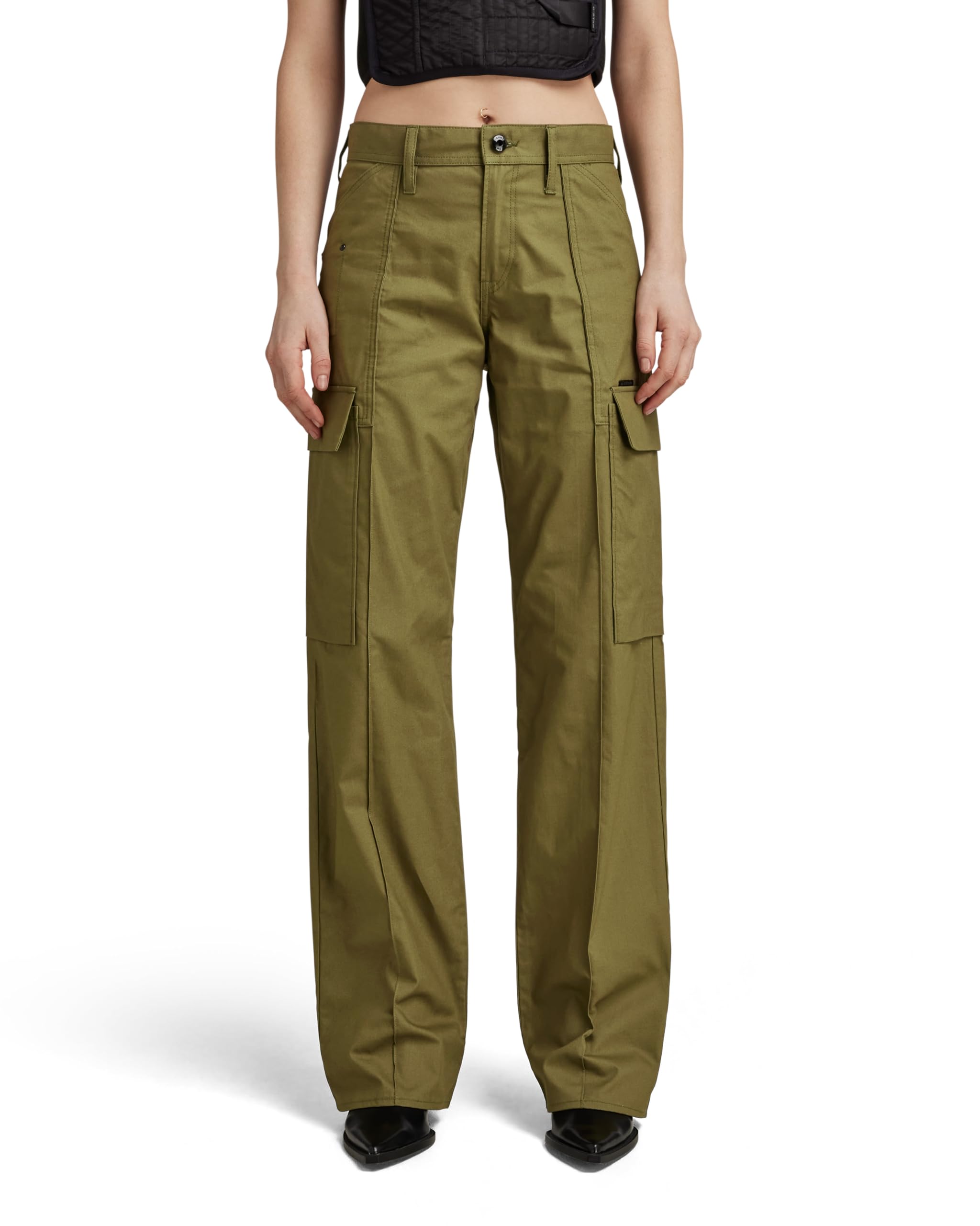 G-Star Women's Judee Cargo wmn, Green (dark olive D23569-D387-C744), 26W / 30L