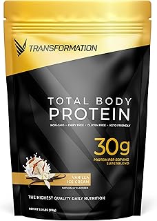 Transformation Vanilla Protein Powder | 30G Multi-Protein Superblend | Collagen Peptides, Egg White & Plant Blend | MCT Oi...