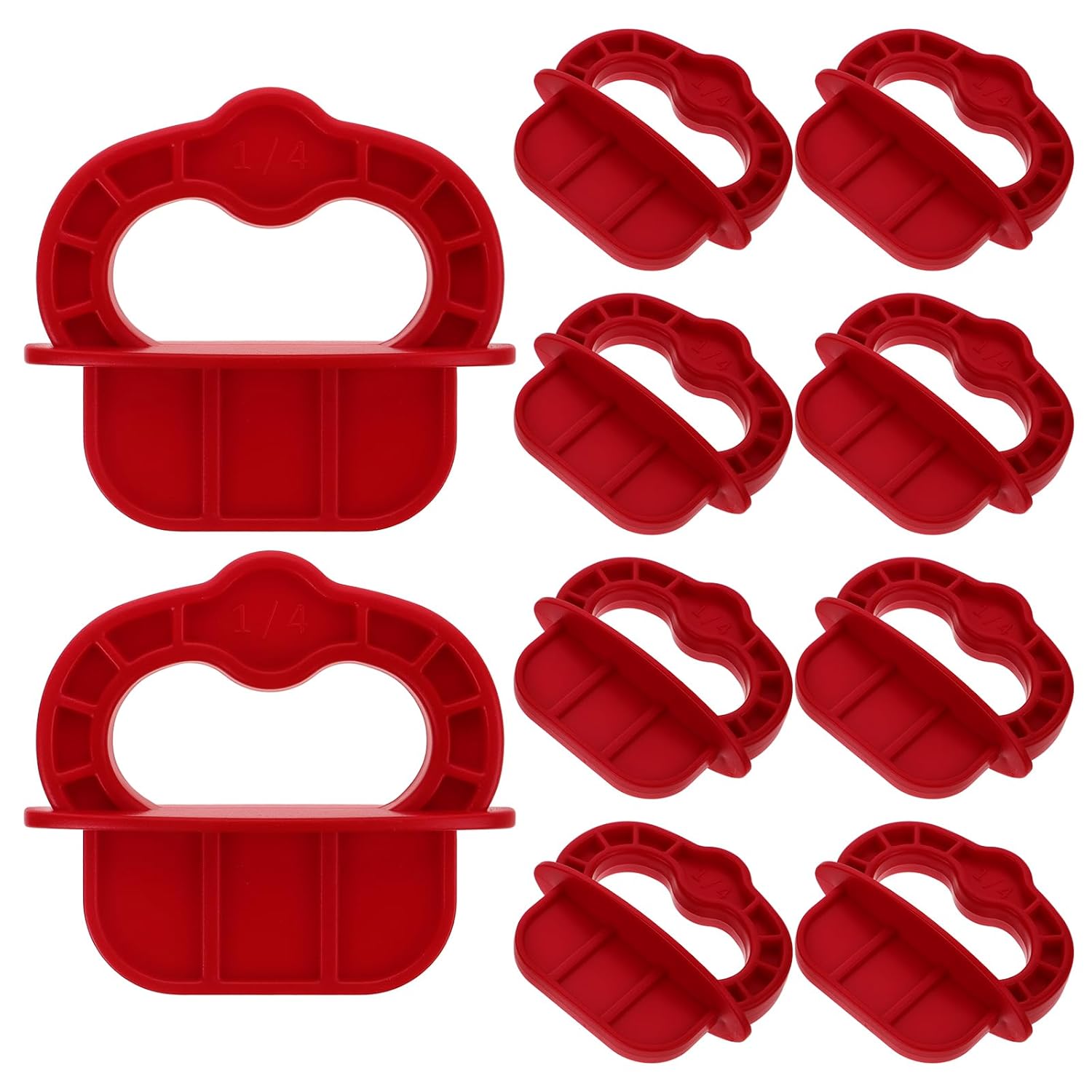 OSALADI 12pcs Decking Board Spacers Gap Decking Board Spacer Guide s 1/4 Tool Plastic Decorative Nails Fasten